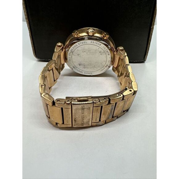 Michael Kors Parker MK5491 Women\'s Gold Stainless Steel Analog Dial Watch JNA198 main image 8
